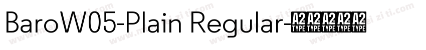 BaroW05-Plain Regular字体转换